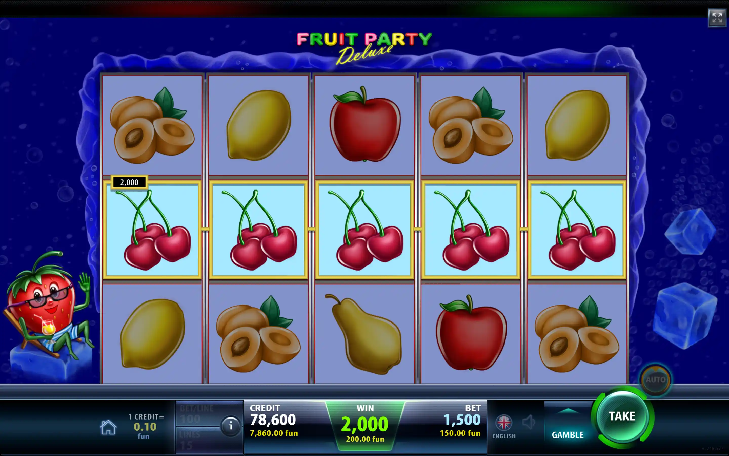 Fruit Party Deluxe — ana ekran