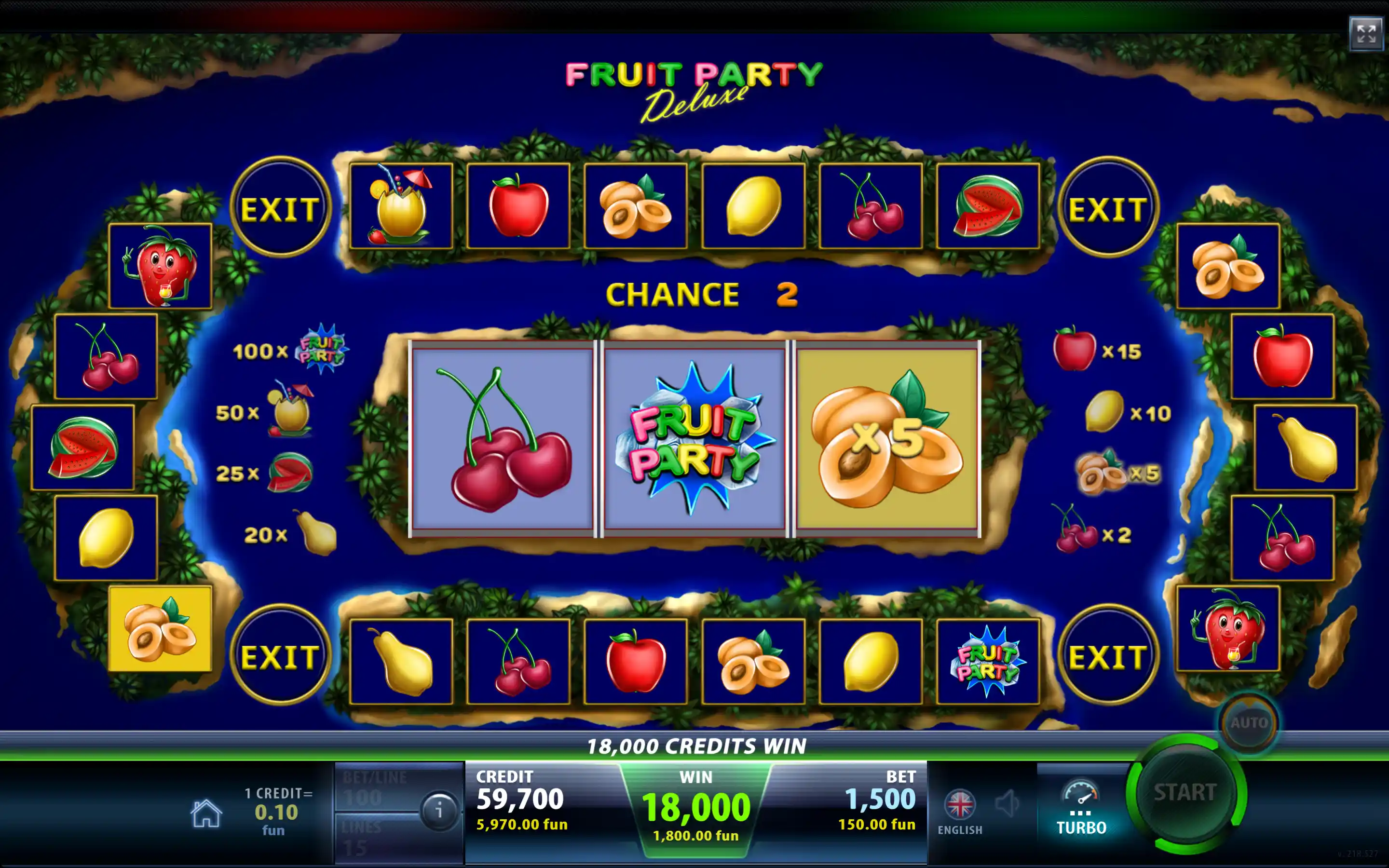 Fruit Party Deluxe — mobil versiya